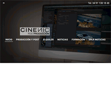 Tablet Screenshot of cinenic.com.es